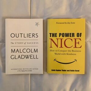 Outliers and The Power of Nice, 2 Books